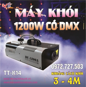 Máy khói 1200W có DMX