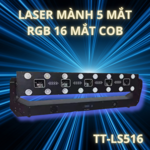 LASER MÀNH 5 MẮT RGB 16 Mắt COB