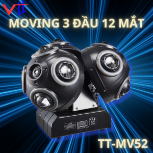 Moving 3 Đầu 12 Mắt CÓ LASER 2024